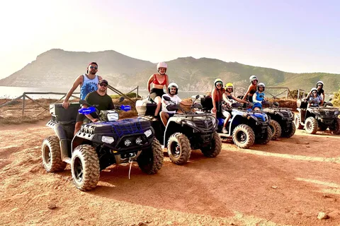 Alghero: Guided Quad Tour with Swim Stop