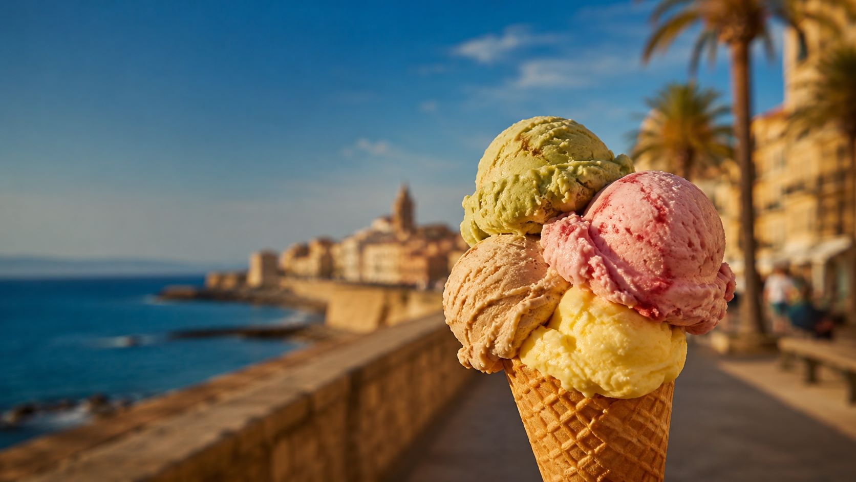 Italian gelato in Alghero